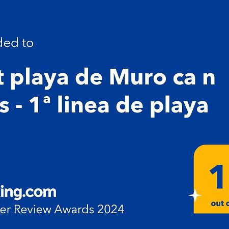 Apt Playa De Muro Ca N Ines - 1ª Linea De Playa Appartement Port de Alcudia  Buitenkant foto
